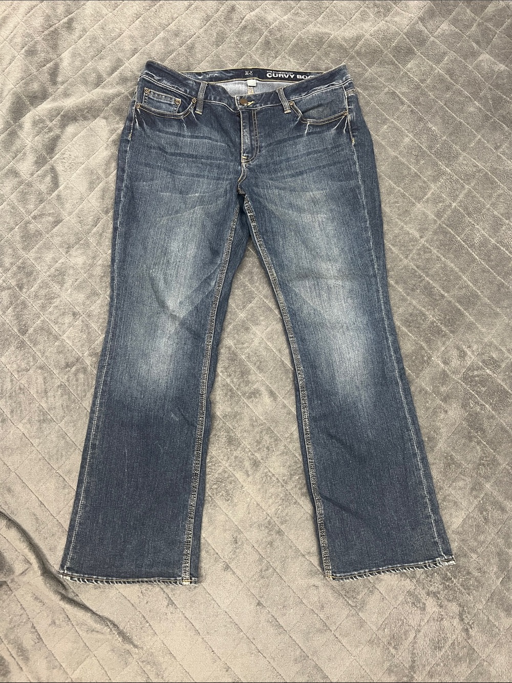 New York & Company Blue Bootcut Jeans